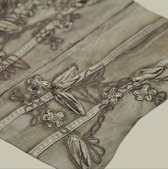 NWT Desert Flower Denim Tube Top - Picture 3 of 5